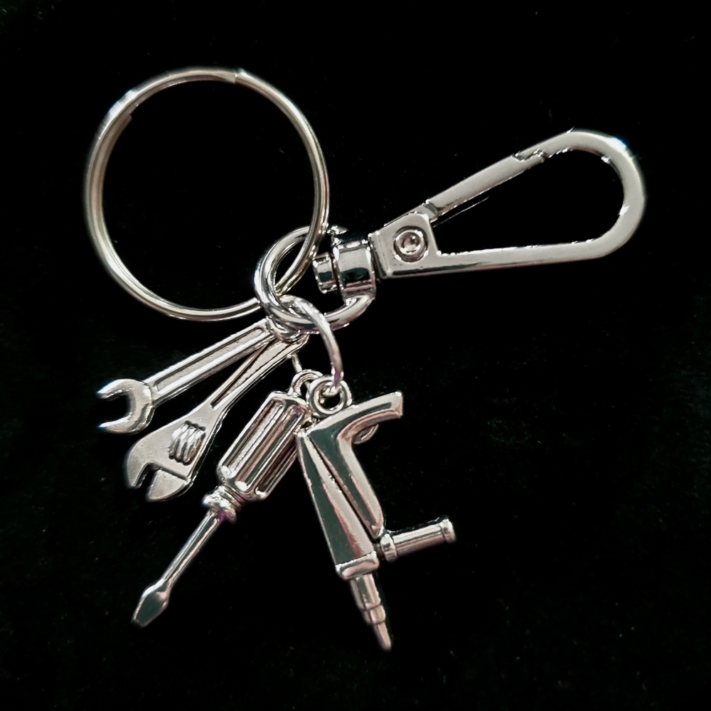 Grease Monkey 🐒 Auto Mechanic Theme Key Ring